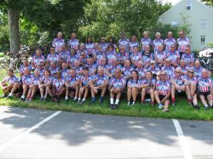 The Ride Across America team on the final day